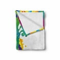 thumbnail image 2 of Psychedelic Soft Flannel Fleece Blanket, Digital Made Fluid Rainbow Color Paint Splash Contemporary Psychedelic Design, Cozy Plush for Indoor and Outdoor Use, 70" x 90", Multicolor, by Ambesonne, 2 of 6
