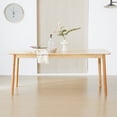 thumbnail image 3 of Livinia Aslan 71" Rectangular Wooden Dining Table (Natural), 3 of 9