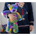 thumbnail image 3 of Oso de Peluche, 35 cm, Arco Iris, Colorido muñeco de Peluche, Animal, Abrazo para niños, Regalo de Felpa para Navidad brillar Electrónica, 3 of 3