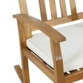 thumbnail image 4 of GDF Studio Kessler Outdoor Acacia Wood Rocking Chairs with Cushion, Set of 2, Teak and Beige, 4 of 8