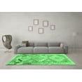 thumbnail image 3 of Ahgly Company Indoor Square Southwestern Emerald Green Country Area Rugs, 7' Square, 3 of 4