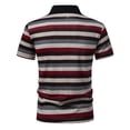thumbnail image 4 of COSFO Mens Polo Shirts Short Sleeve Performance Striped Summer Graphic Tees Slim Fit Lightweight Pullover Casual Collared Tops, 4 of 7