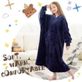 thumbnail image 5 of REDESS Oversized Wearable Blanket Hoodie Sweatshirt for Unisex Boy and Girl-Navy, 5 of 6