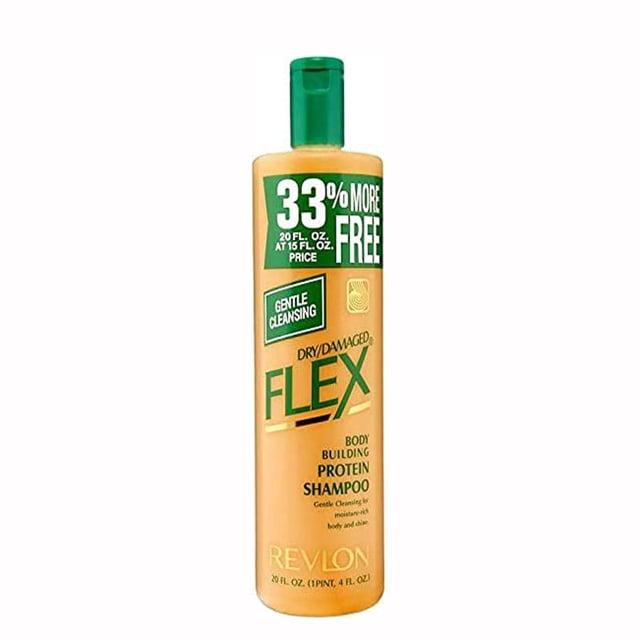 Revlon Flex Body Building Protein Shampoo for Dry Damaged Hair - 592 ml