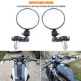 thumbnail image 4 of ORAEVY Espejos universales para motocicleta – Espejo lateral plegable con barra redonda de 7/8 pulgadas, compatible con Ebike Honda Scooter Suzuki Yamaha Kawasaki Victory Harley Ducati y más, 4 of 5
