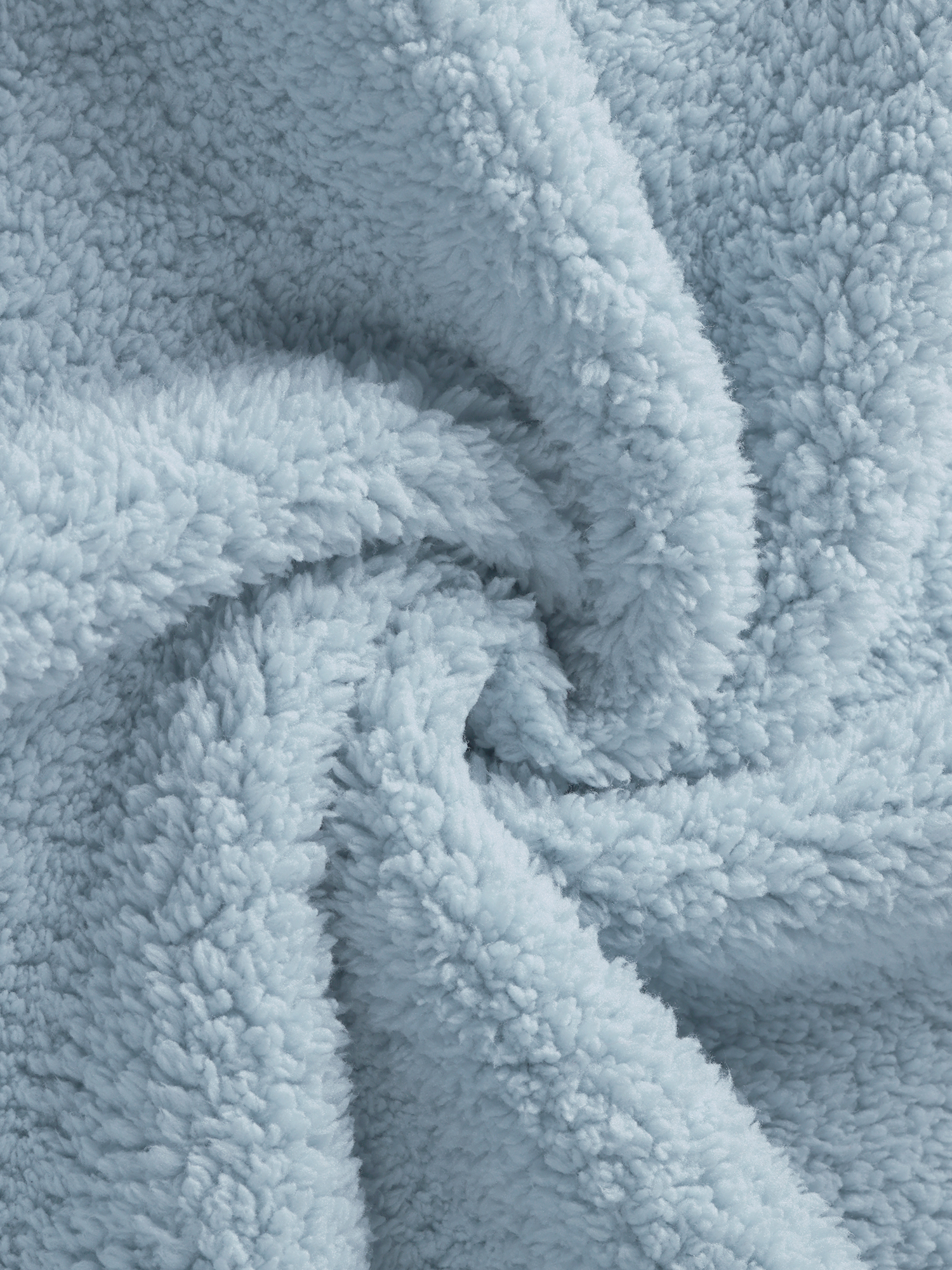 DARING DIVA Fuzzy Fluffy Plush Bathrobe for After Shower Spa Bath M Blue