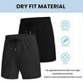 thumbnail image 5 of COOFANDY Men's 2 Pack Gym Workout Shorts 7 Inch Quick Dry Athletic Shorts Lightweight Running Shorts with Pockets, 5 of 10