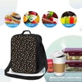 thumbnail image 4 of Disketp Flower Pattern On Black Bolsa Térmica Estampada para Almuerzo, Lonchera para Hombres y Mujeres Adultos, 4 of 7