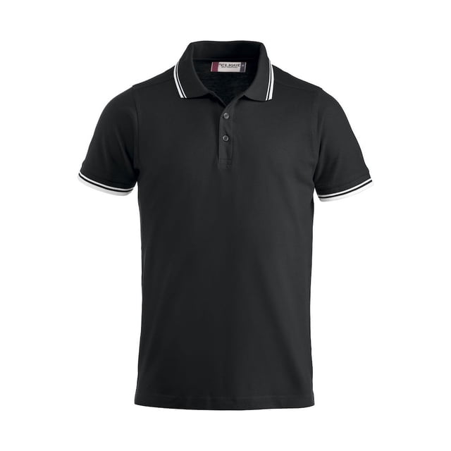 Clique - Polo Amarillo para Adultos Unisex (Negro, Blanco)