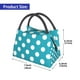 thumbnail image 2 of Fotbe Sky Blue And White Polka Dot Bolsa Térmica Portátil con Estampado, Bolsa de Entrega de Alimentos Aislada, Bolsa Reutilizable de Gran Capacidad para Comidas y Supermercado, 2 of 6