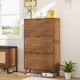 thumbnail image 5 of Fiogmub Shoe Cabinet with 3 Flip Drawers, Freestanding Shoe Storage Cabinet, Narrow Shoe Rack Organizer for Entryway, 5 of 8