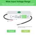 thumbnail image 2 of Generic 24V 15W Outdoor Waterproof LED Power Supply with IP67 Rating, Short Circuit & Overload Protection, AC90V-250V Input, Durable Aluminum Alloy Housing for Signs, Displays, and Strip Lights, 2 of 7