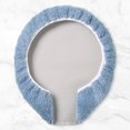 thumbnail image 4 of TOWN & COUNTRY EVERYDAY Ultra Plush Solid Tufted Toilet Lid Cover, Soft and Absorbent, Non-Slip Cover, Machine Washable, Blue, 18"x19", 4 of 9