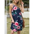 thumbnail image 2 of Airmenty Summer Dresses for Women Beach Floral Tshirt Sundress Sleeveless Casual Loose Tank Dress, 2 of 6