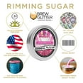 thumbnail image 3 of Brew Glitter - Hot Pink Cocktail Rimming Sugar - 4oz, Bar Tin, 3 of 9