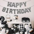 thumbnail image 3 of Decoraciones para fiesta Abxqa Banner de cumpleaños de autos de carrera 16", 3 of 7
