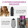 thumbnail image 4 of Yiliangx 3-in-1 Hot Air Styler and Rotating Hair Dryer, Hair Dryer and Blow Dryer Brush in One, 2 Interchangeable Brushes for Dry and Wet Hair, Auto-Rotating Curling Hot Hair Brush (Purple), 4 of 13
