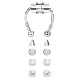 thumbnail image 5 of Guardoinrt Xiangbala Magnetic Fake Septum Nose Rings Hoop for Women Chic and Sophisticated Bright 5 Color 1Set, 5 of 5