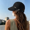 thumbnail image 6 of Hkoxplj Women Lightweight Breathable Baseball Cap Short Curved Brim Sun Hat UV Protection Adjustable Metal Buckle Outdoor Sports Hat Solid Color Summer Casual Hat Unstructured Cap, 6 of 6