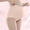 Beige, variant on Maternity Pregnancy Panties Solid Color Cotton Plus Size Adjustable High Waist Belly Support Late Trimester Briefs