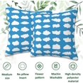 thumbnail image 3 of Cloud Throw Pillow Cover Case Cloud Icons Throw Pillows Set of 2 Super Soft Pillow Covers 18x18 Inches Farmhouse Home Decor for Living Room Bedroom Sofa Couch Cushion Cover, 3 of 6