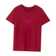 thumbnail image 3 of Camiseta de mujer de verano elegante cuello redondo para deportes calle desplazamientos senderismo SG, 3 of 7