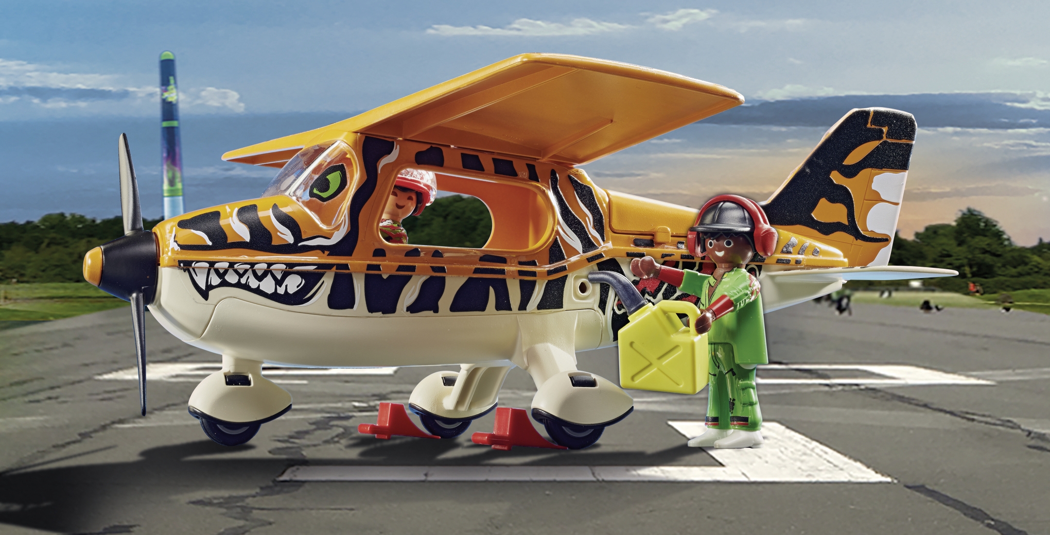 PLAYMOBIL Air Stunt Show Tiger Propeller Plane