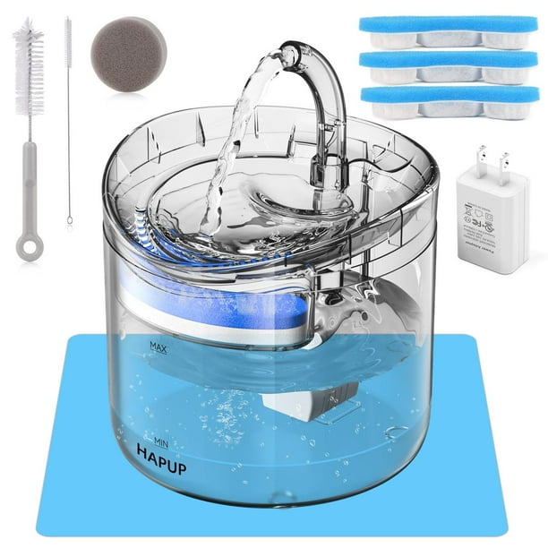 Fuente Automática de Agua Potable para Mascotas con Filtros de Repuesto y Bomba Inteligente