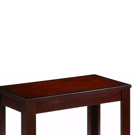 HomeStock Enchanting Wooden Chairside Table In Brown