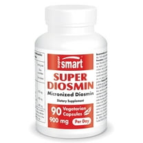 SuperSmart Super Diosmin 900mg per Day (Patented Micronized Diosmin) - Diosmin from Hesperidin - 90% Flavonoid Complex Supplement | Non-GMO & Gluten Free - 90 Vegetarian Capsules