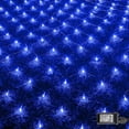 thumbnail image 2 of Morttic Christmas Lights, LED Christmas Net Lights Outdoor, Waterproof Christmas Net Lights, 200 LED 9.8 FT x 6.6 FT 8 Modes Plug in, Decor for Bushes Garden Party Xmas Tree (Blue), 2 of 8