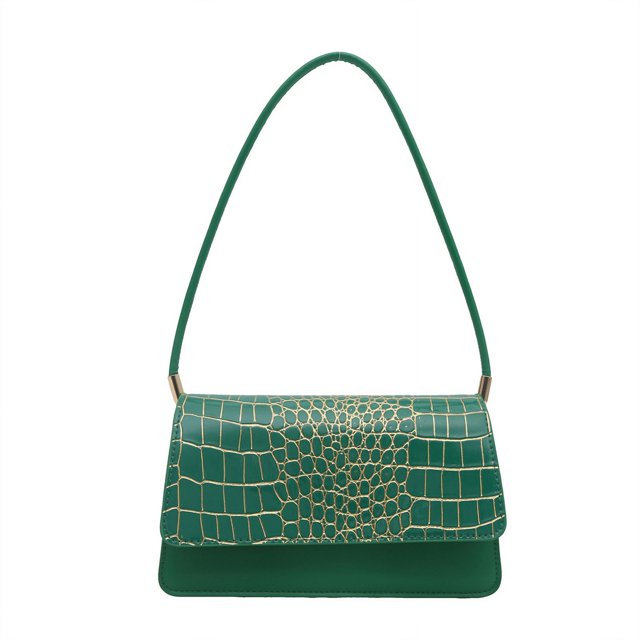 Bolso Hombro Mujeres Cool Girl Pu Cuero Versátil Textura Textu Femenino Roja