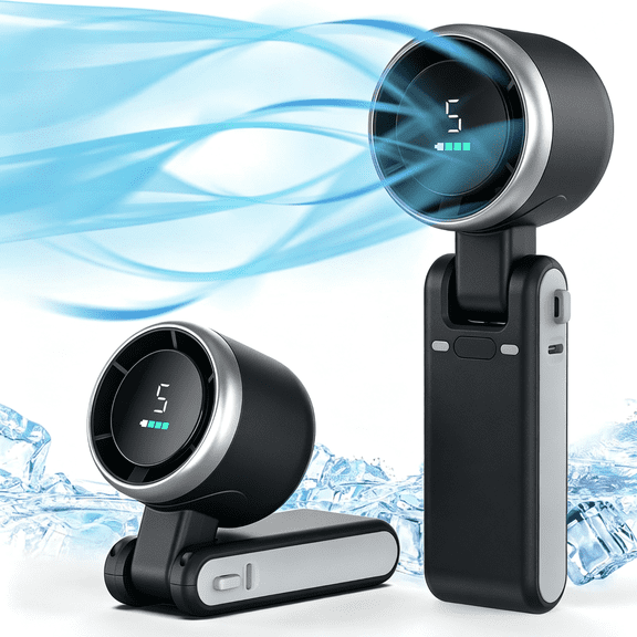 3-in-1 Fan, 5-speed, 3600mAh Rechargeable Lithium Battery, USB Charging, Travel Mini Fan