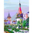 thumbnail image 2 of Pansanit, Surapol 12x14 Gold Ornate Wood Framed with Double Matting Museum Art Print Titled - The Palace 2, 2 of 4