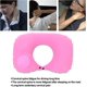 thumbnail image 2 of Almohada de camping inflable compacta ultraligera, en forma de U (rosa), 2 of 5