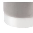 thumbnail image 4 of Inspired Home Violet Ottoman Velour Gris / Chrome, 4 of 6