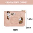 thumbnail image 2 of Titular de la tarjeta de crédito PU cuero pequeño tarjetero para mujeres niñas acordeón cartera con cremallera, 2 of 5