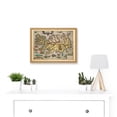 thumbnail image 2 of Map Ortelius 1585 Iceland Islandia Sea Monsters Pictorial Fantasy Artwork Framed Wall Art Print A4, 2 of 4
