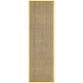 thumbnail image 2 of SAFAVIEH Natural Fiber Arbor Bordered Runner Rug, Natural/Gold, 2'6" x 12' - Coastal Design, Natural & Gold, Seagrass, Ideal for Entryway, Kitchen, Living Room, Office, Hallway, 2 of 10