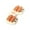 Orange, variant on Dengmore Foot Massager Foot Foot Pedicure Home Leg Acupoint Magnetic Four-row Roller Foot Massager