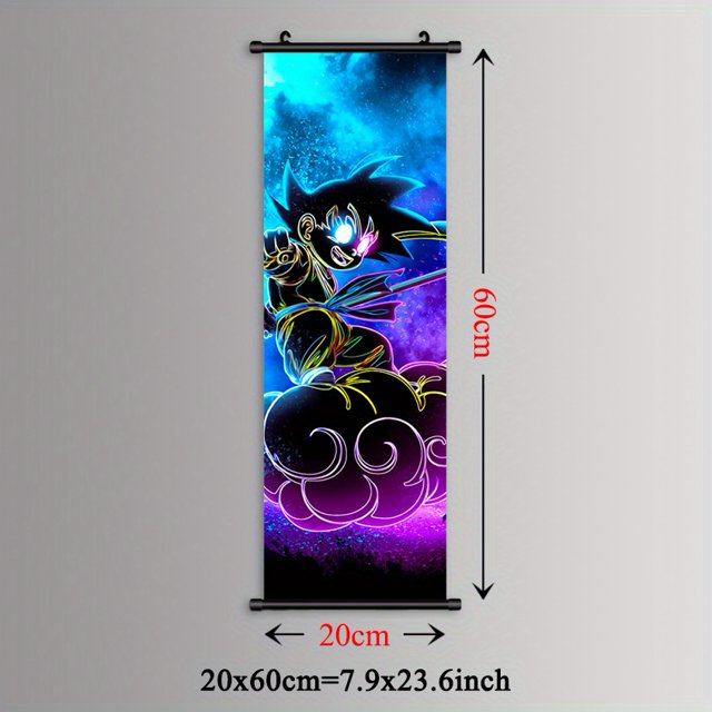 1pc Pintura Colgante De Plástico, Póster De Lienzo De Niño Montando Nubes, Decoración Del Hogar, Decoración De Arte De Pared De Figura De Dibujos Animados, Impermeable, Para Sala De Estar, Dormitorio,