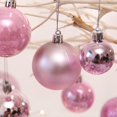 thumbnail image 4 of Hvmvliv Christmas Ornaments 28Pc 2.34inch Shiny Christmas Balls Pendent Matte Electroplated Shatterproof Xmas Tree Hanging Decoration for Indoor Christmas Decorations Pink, 4 of 6