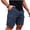 Navy, variant on Men's Cargo Shorts 9" Inseam Quick Dry Hiking Work Utility Short Pants, Elastic Waistband with Drawstring Multi Pocket Outdoor Knee Length ShortsLightweight Breathable Summer