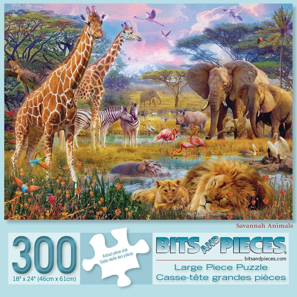 1000 Pc Savannah Animals Jigsaw Puzzle by Jan Patrik – 20