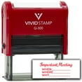 thumbnail image 2 of (3 pack) All Quality Important Meeting When Where Why Self-Inking Rubber Stamp | Agenda Planning Stamps (Red Ink) - Q-300, 2 of 7
