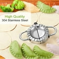 thumbnail image 3 of Stainless Steel Dumplings Tool Dumpling Mold Household Manual Press  Kitchen Pastry Baking Dumpling Maker Accessories, 3 of 8