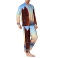 thumbnail image 2 of Netaao Bluey for Pajamas Set Long Sleeve Sleepwear Mens Button Down Nightwear Pj Sets for Sleeping-Large, 2 of 7