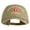 Khaki, variant on U.S. Army Airborne Command Embroidered Washed Solid Pigment Dyed Cotton Twill Brass Buckle Cap - Olive OSFM