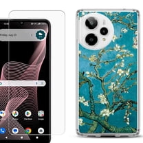 Phone Case for ATT Verge 2 5G, with Screen Protector, by OneToughShield - Almond Blossom