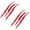 Red, variant on 2PCS Claw Mark Decals for Cars,Car Hood Decal Scratch Stripe Auto Headlight Decal Marks ，Waterproof Vinyl Headligh Sticker for Sports Cars, SUVs, Pickups, Motorcycles(Black)